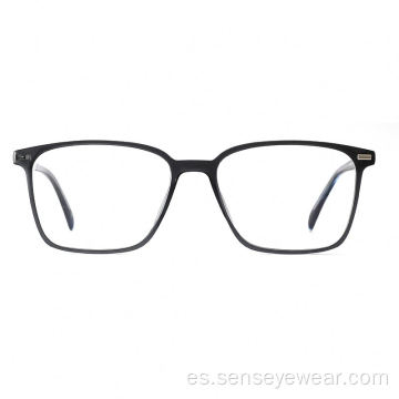 Marco de gafas ópticas de acetato ecológico cuadrado de alta calidad